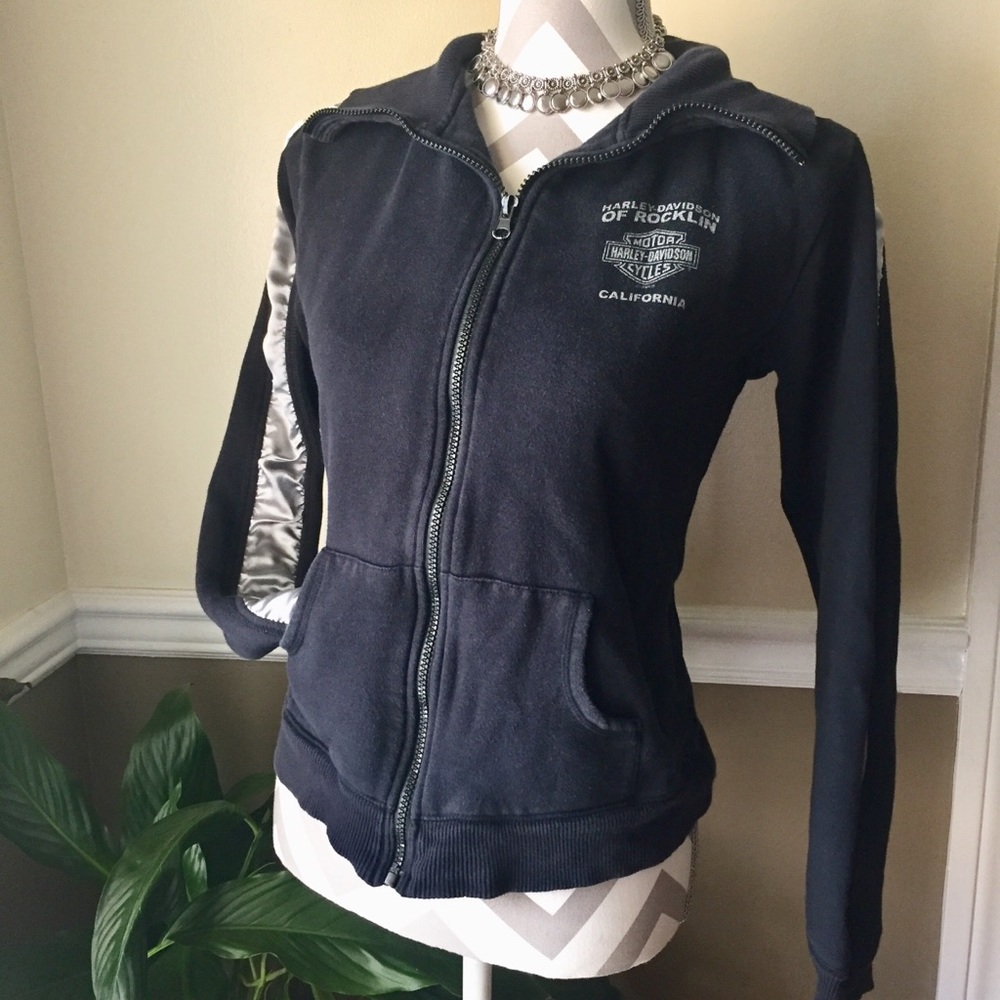 🍁Harley Davidson zip up jacket